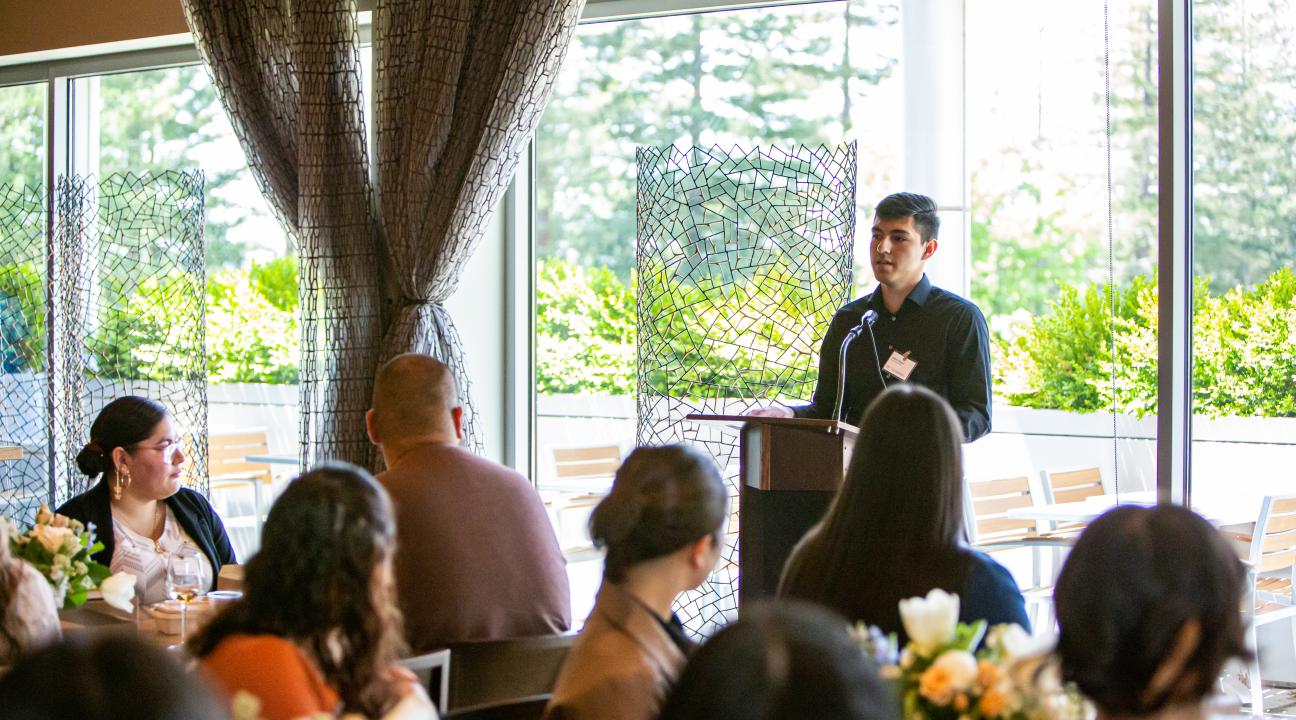 Student Speaking At WISP Event